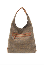 Elena Tweed Hobo Bag - Neutral*