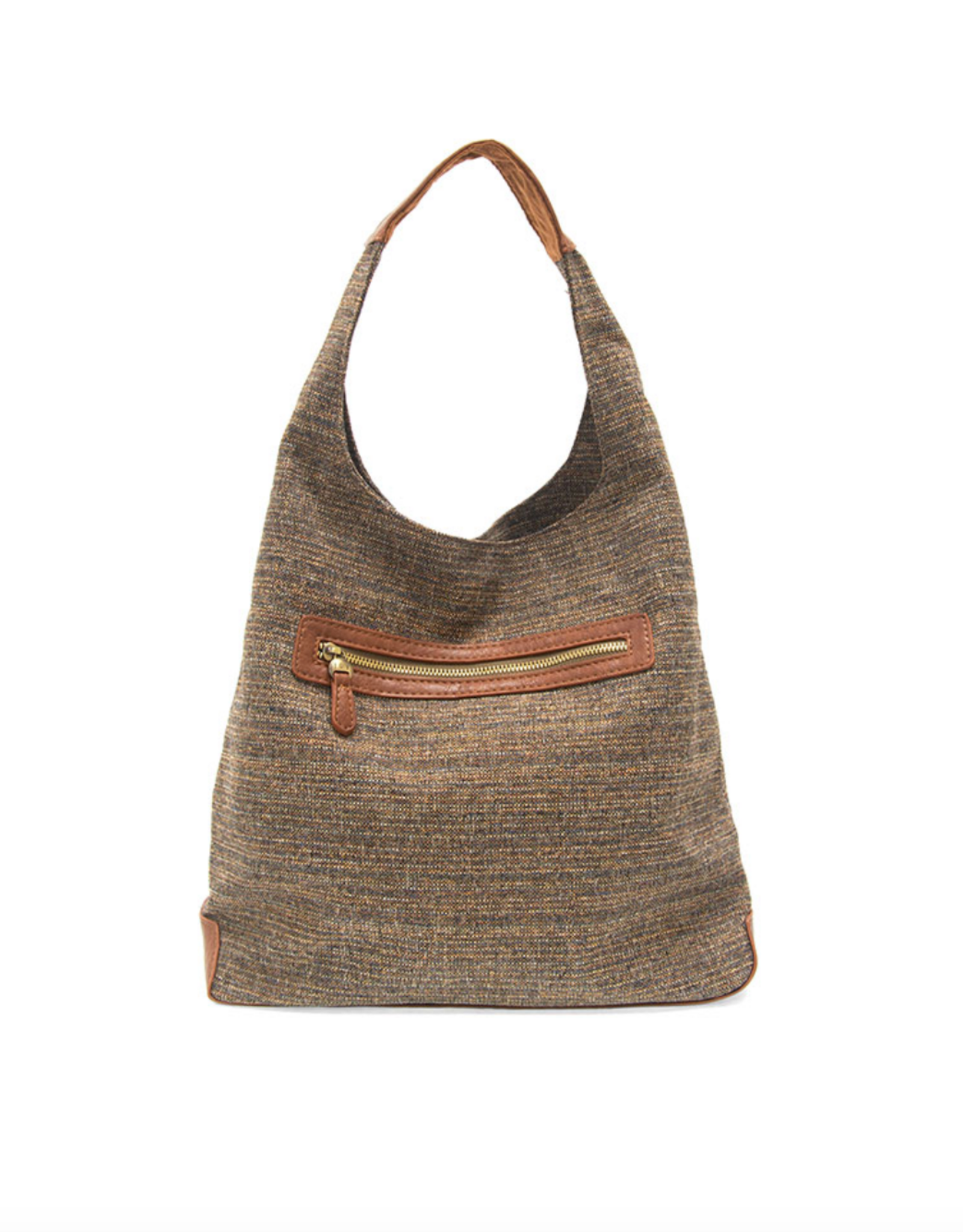 Elena Tweed Hobo Bag - Neutral*