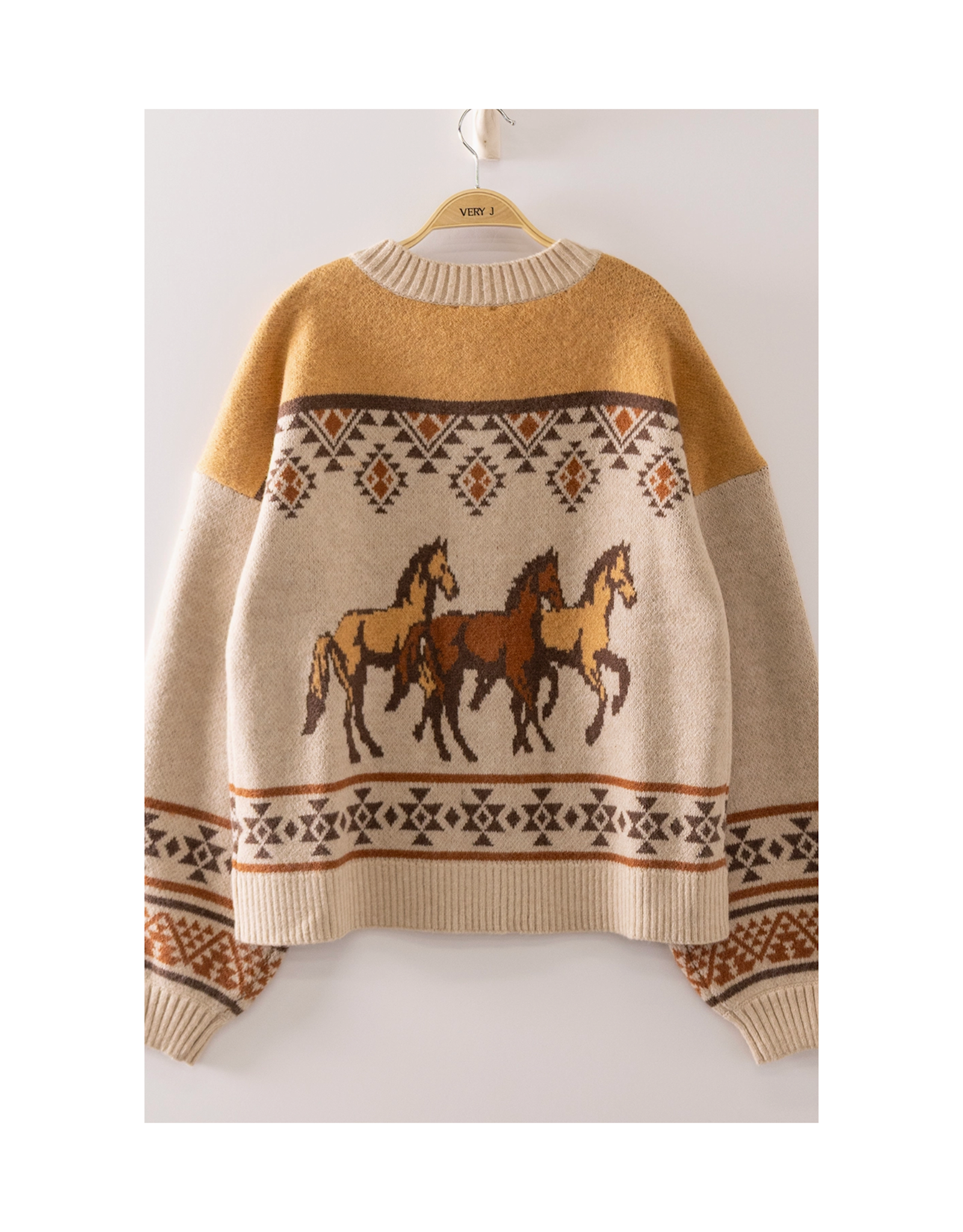Very J Western Cowboy Knit Cardigan