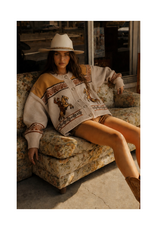 Very J Western Cowboy Knit Cardigan