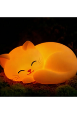 World Of Mushi Silicone Orange Cat Night Light