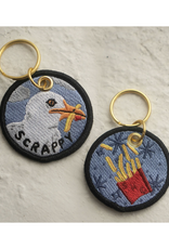 Scrappy Seagull - Embroidered Keychain