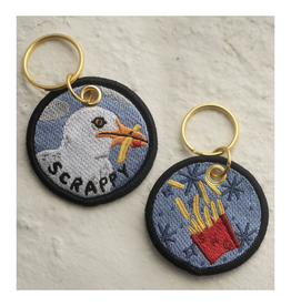Scrappy Seagull - Embroidered Keychain