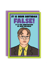 False Dwight Schrute Greeting Card