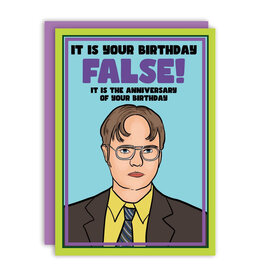 False Dwight Schrute Greeting Card