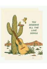 Guitar Love Songs Greeting Card