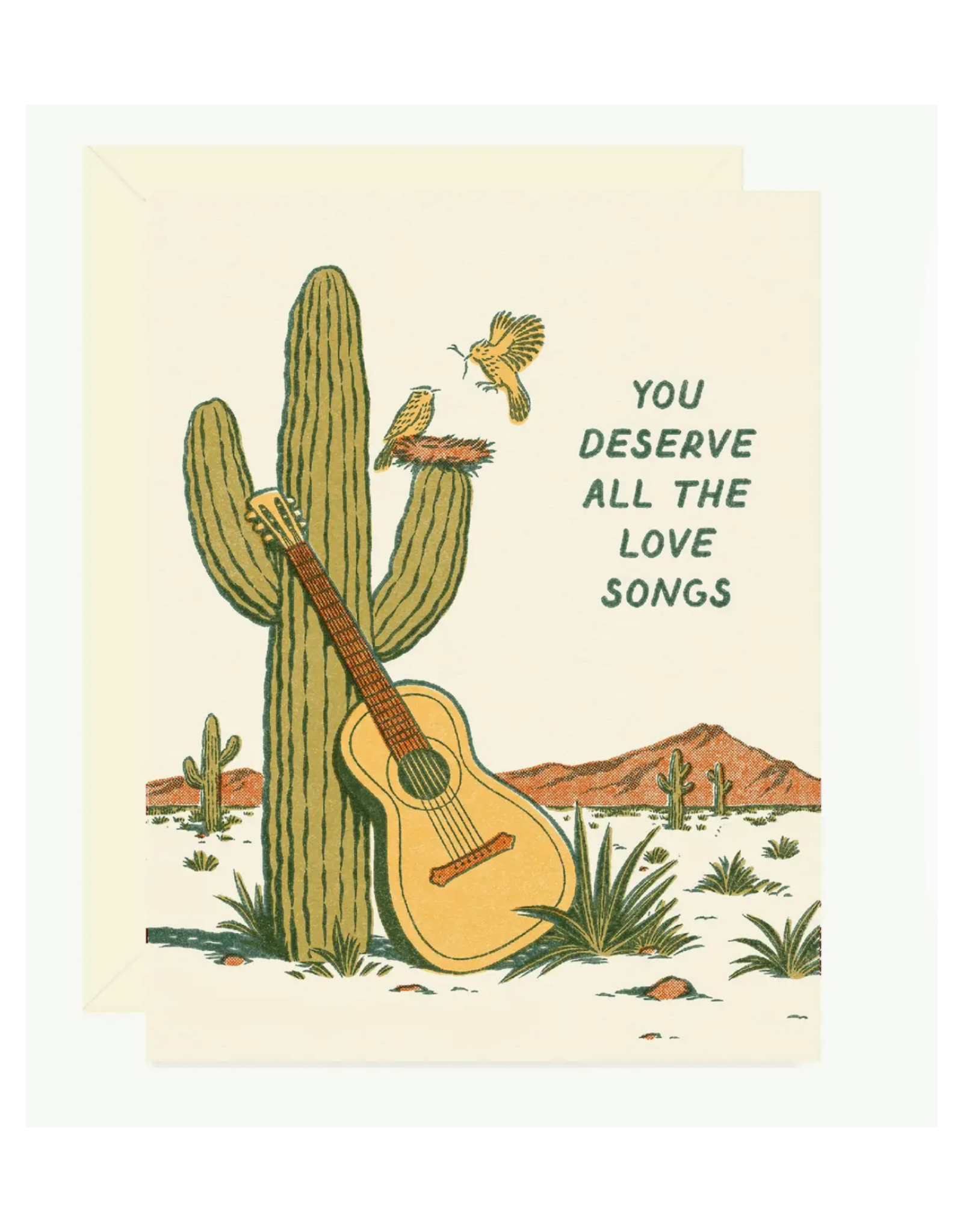 Guitar Love Songs Greeting Card