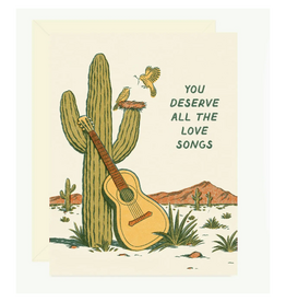 Guitar Love Songs Greeting Card