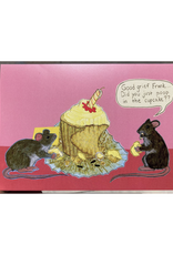 Mouse Poop Cupcake Greeting Card