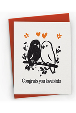 Petty Paper Studio Lovebirds On Branch Greeting Card