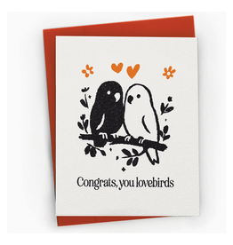 Petty Paper Studio Lovebirds On Branch Greeting Card