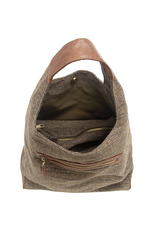 Elena Tweed Hobo Bag - Neutral*