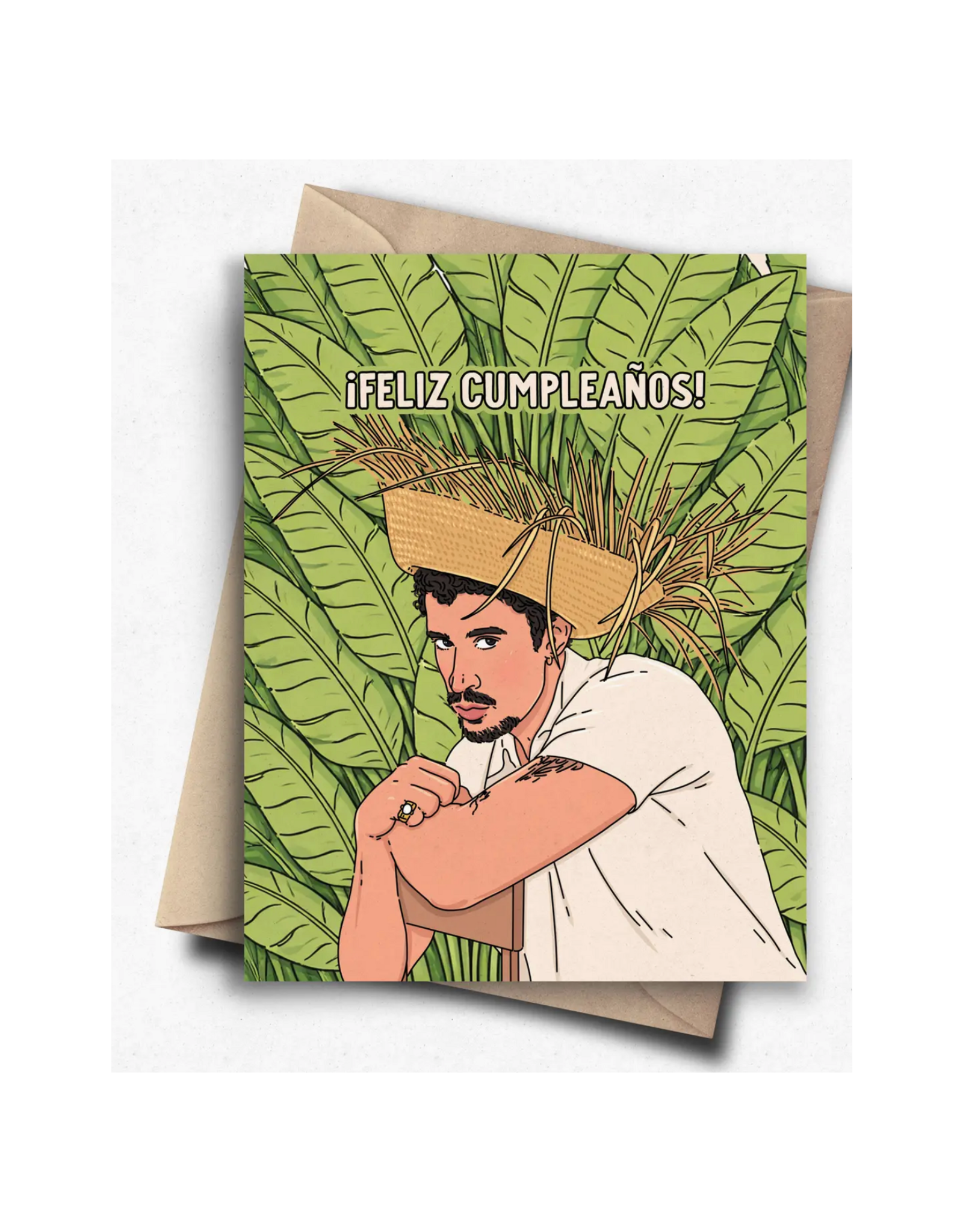 Feliz Cumpleanos Bad Bunny Greeting Card