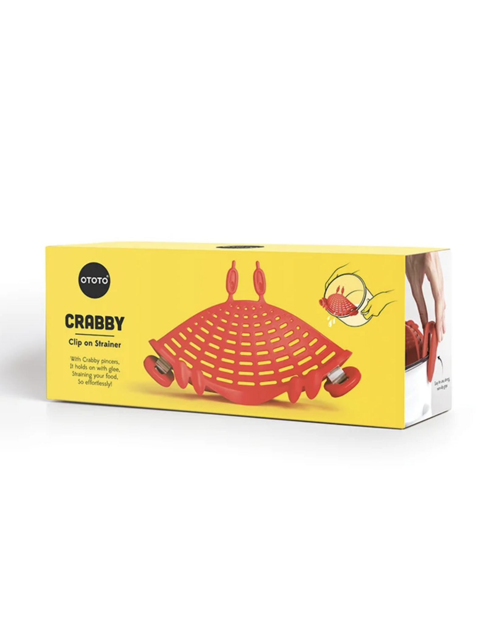 Crabby Clip-On Pasta Strainer