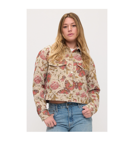 Vintage Butterflies and Roses Tapestry Jacket
