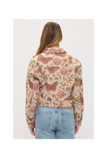 Vintage Butterflies and Roses Tapestry Jacket