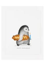 Hanukkah Penguin Greeting Card