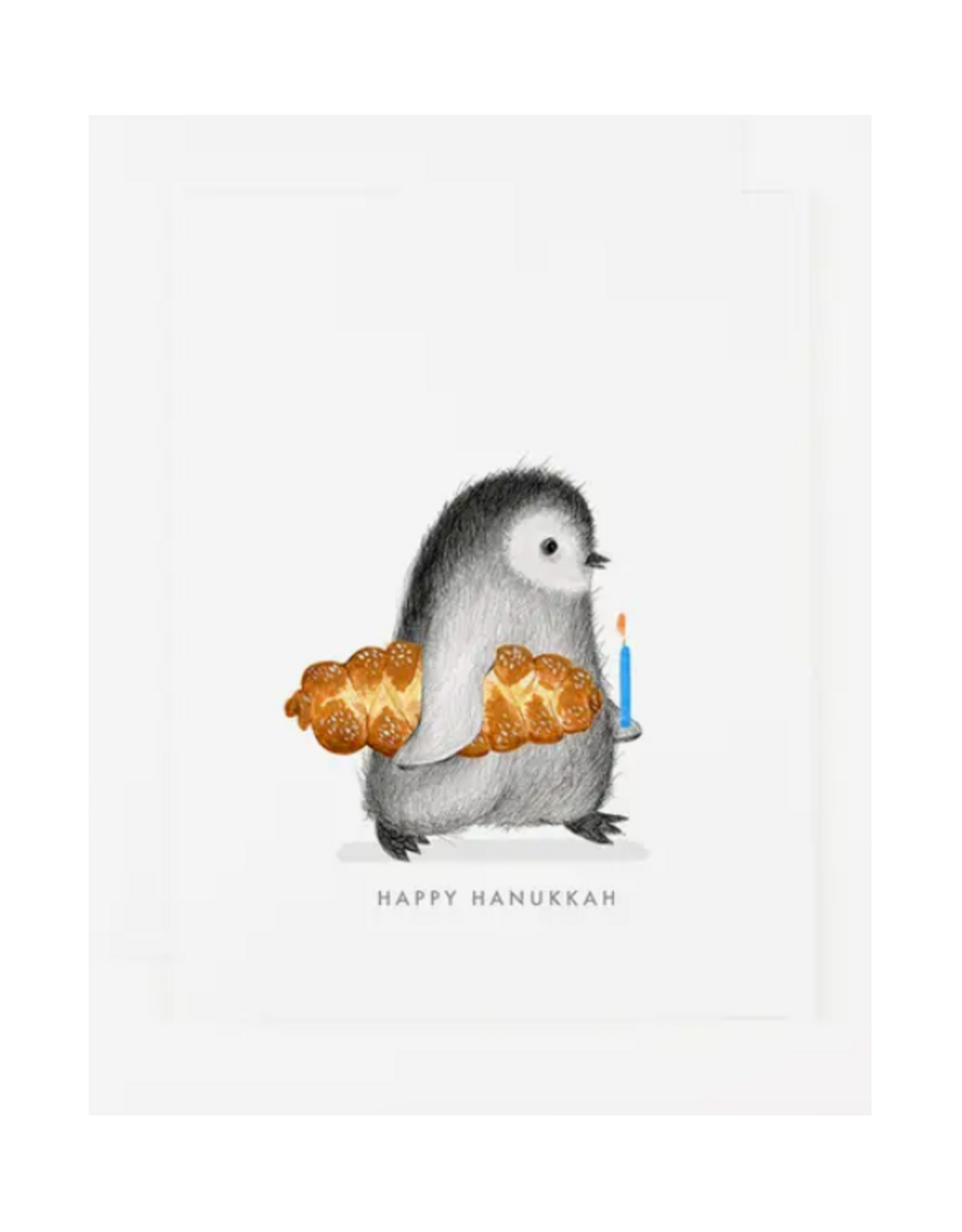 Hanukkah Penguin Greeting Card