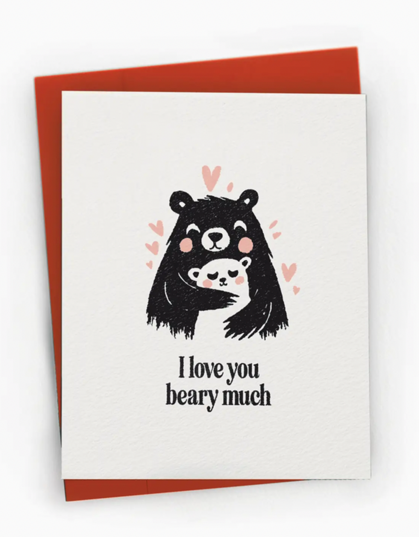 Petty Paper Studio I Love You Beary Much Hug Greeting Card