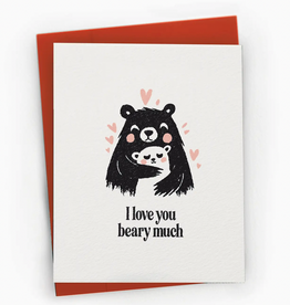 Petty Paper Studio I Love You Beary Much Hug Greeting Card