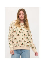 All Over Ducks Print Sweatshirt