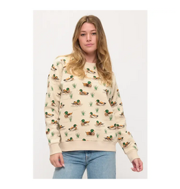 All Over Ducks Print Sweatshirt