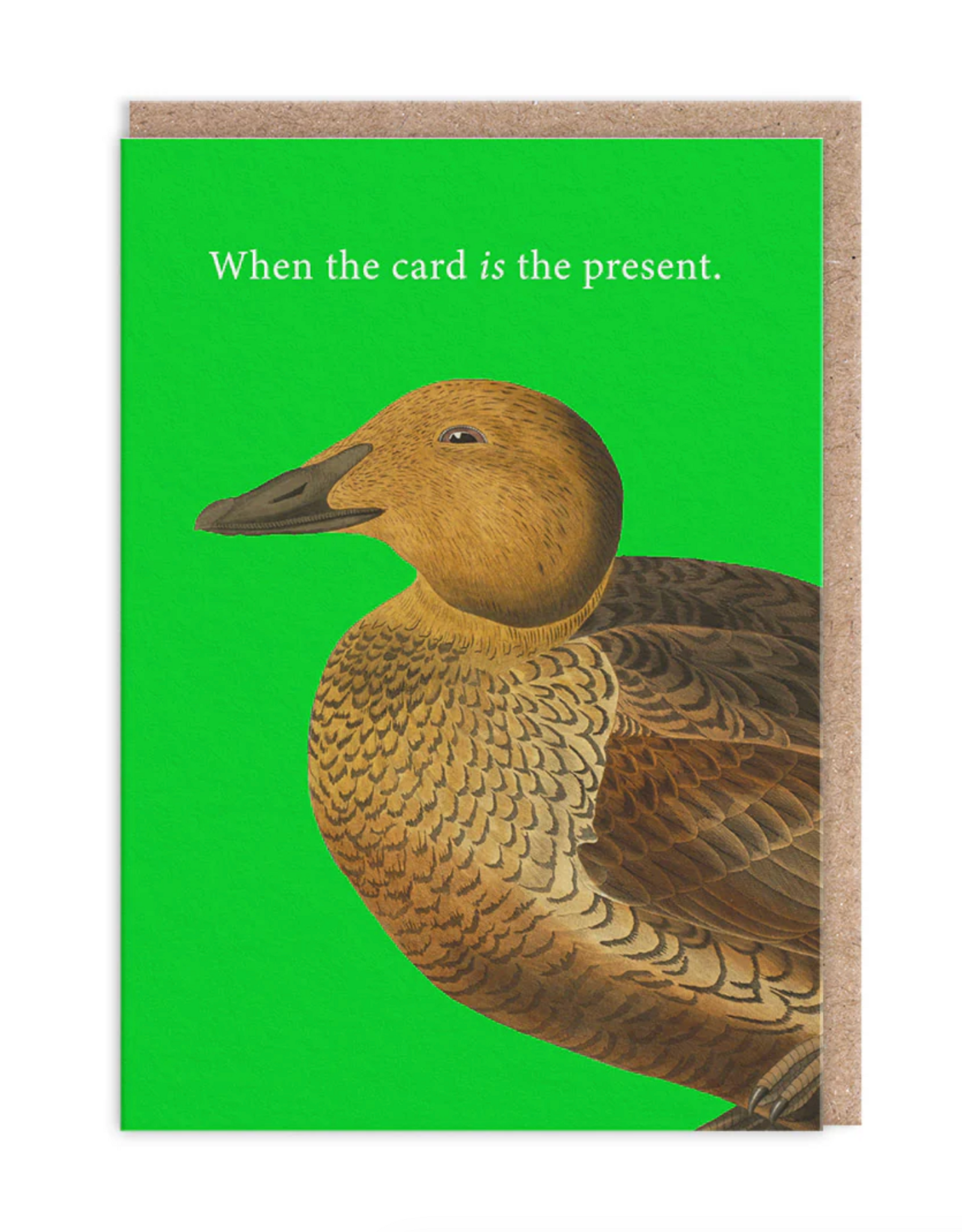 The Card IS the Present Duck Greeting Card
