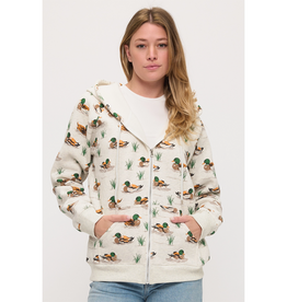 All Over Ducks Zip Hoodie