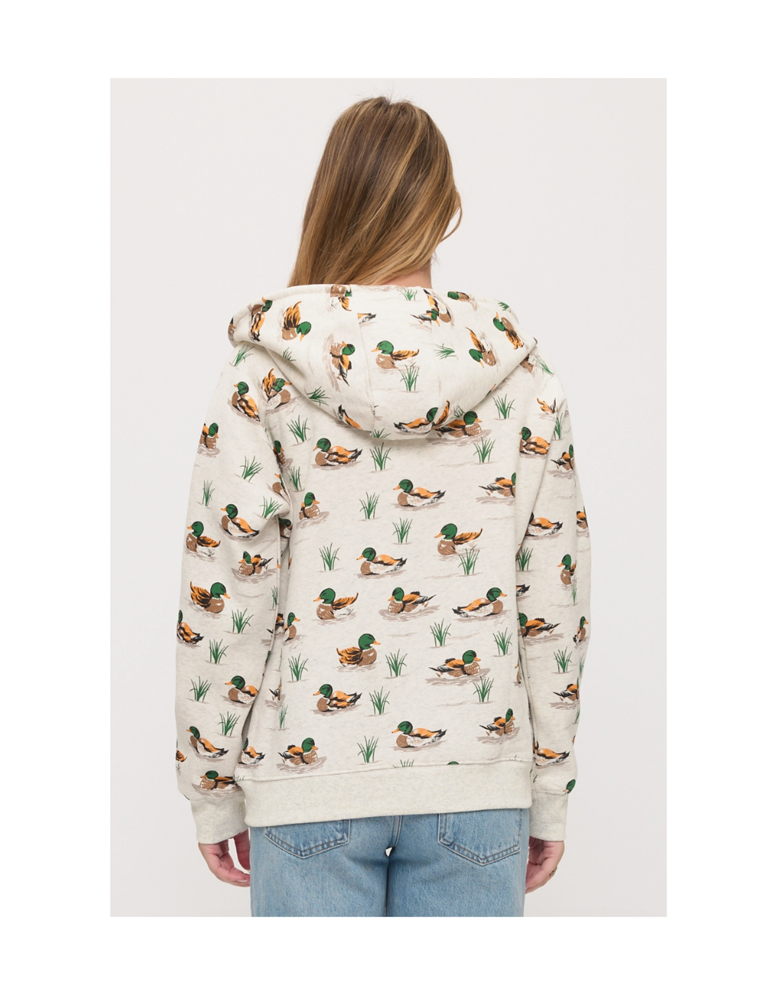 All Over Ducks Zip Hoodie