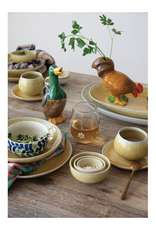 Hand-Painted Stoneware Duck Shaped Pitcher