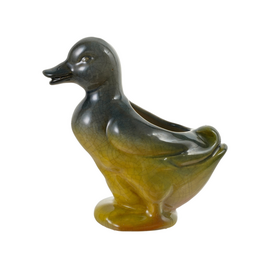 Hand-Painted Vintage Reproduction Duck Vase