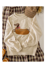 Very J Hot Dog Dog Sweater