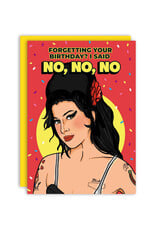 No No No Amy Winehouse Greeting Card