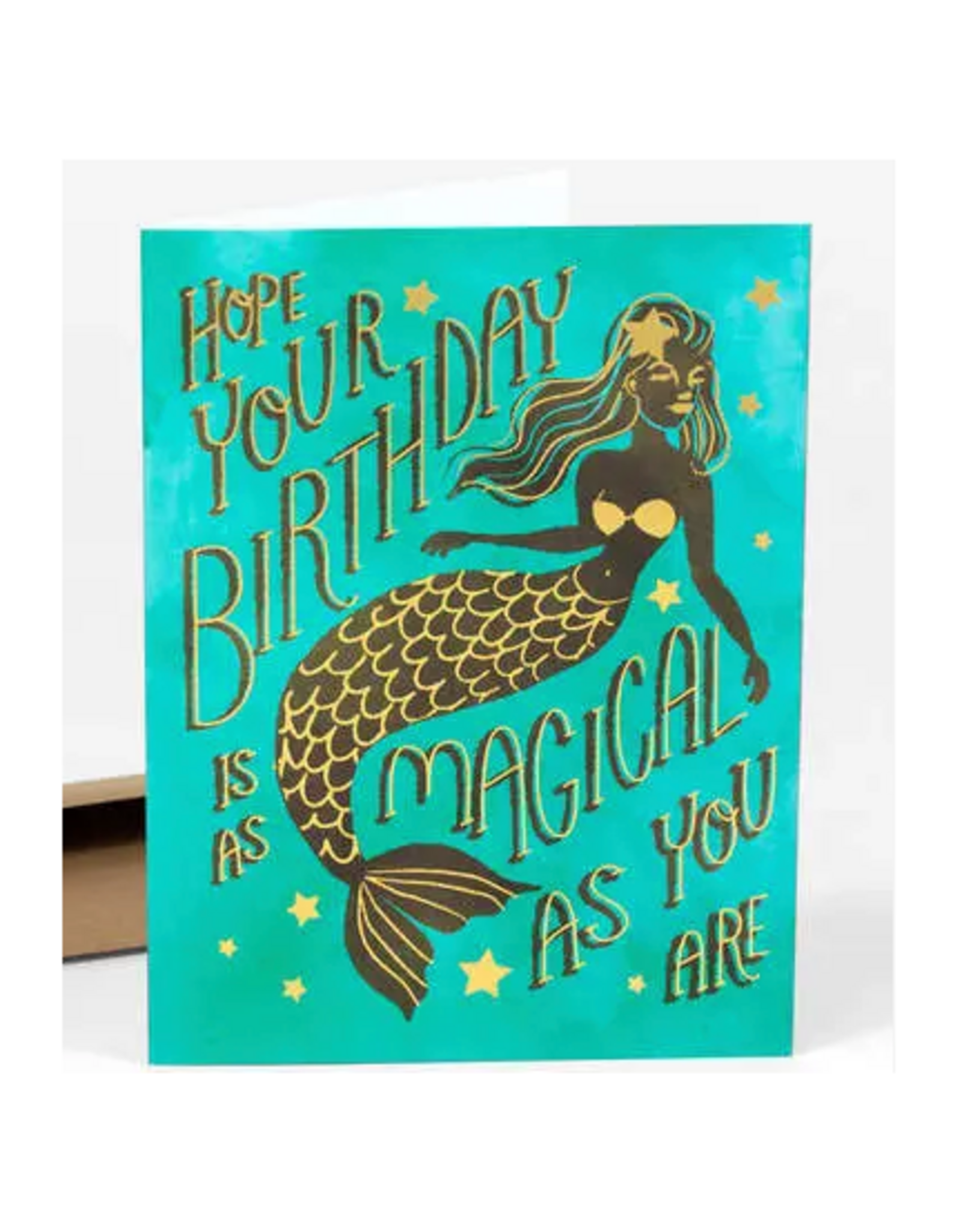 Birthday Mermaid Greeting Card