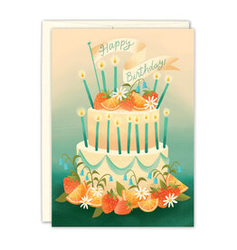 Citrus Cake Birthday Greeting Card