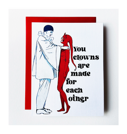 The Twentieth You Clowns are Made for Each Other Greeting Card