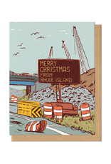 Merry Christmas from Rhode Island Construction Greeting Card