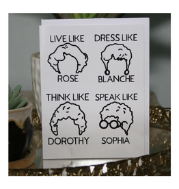 Golden Girls Outline Greeting Card