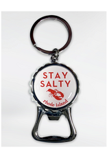 Rhode Island Stay Salty Bottle Opener Keychain