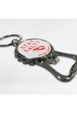 Rhode Island Stay Salty Bottle Opener Keychain