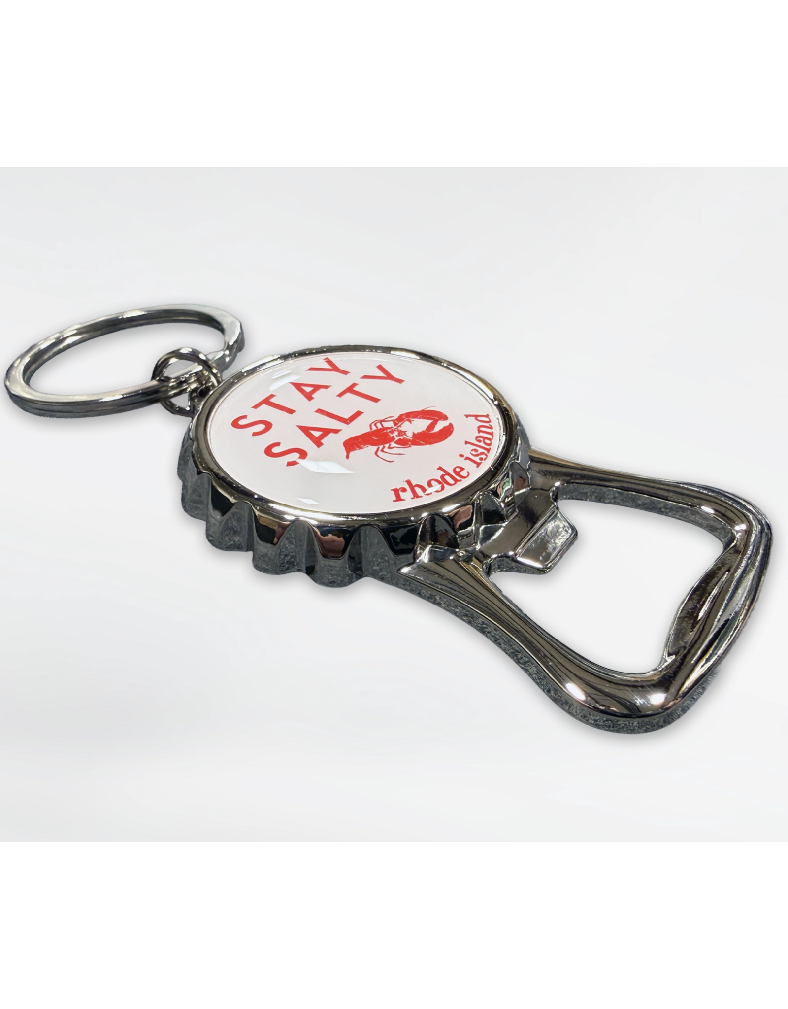 Rhode Island Stay Salty Bottle Opener Keychain