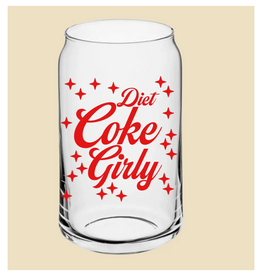 Diet Coke Girly Glass Cup