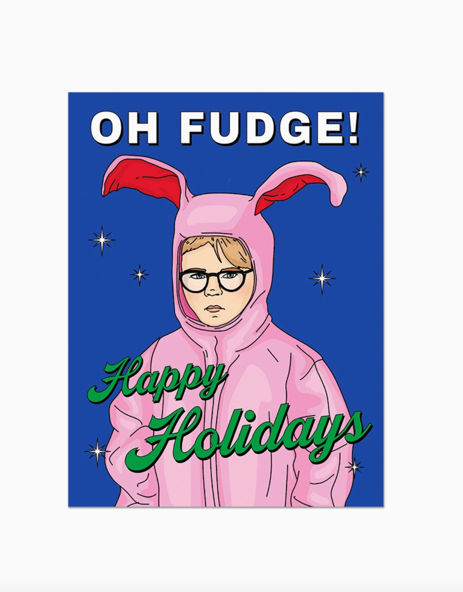 Oh Fudge Happy Holidays Ralphie Greeting Card