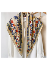 Bloom Triangle Lightweight Scarf - Beige
