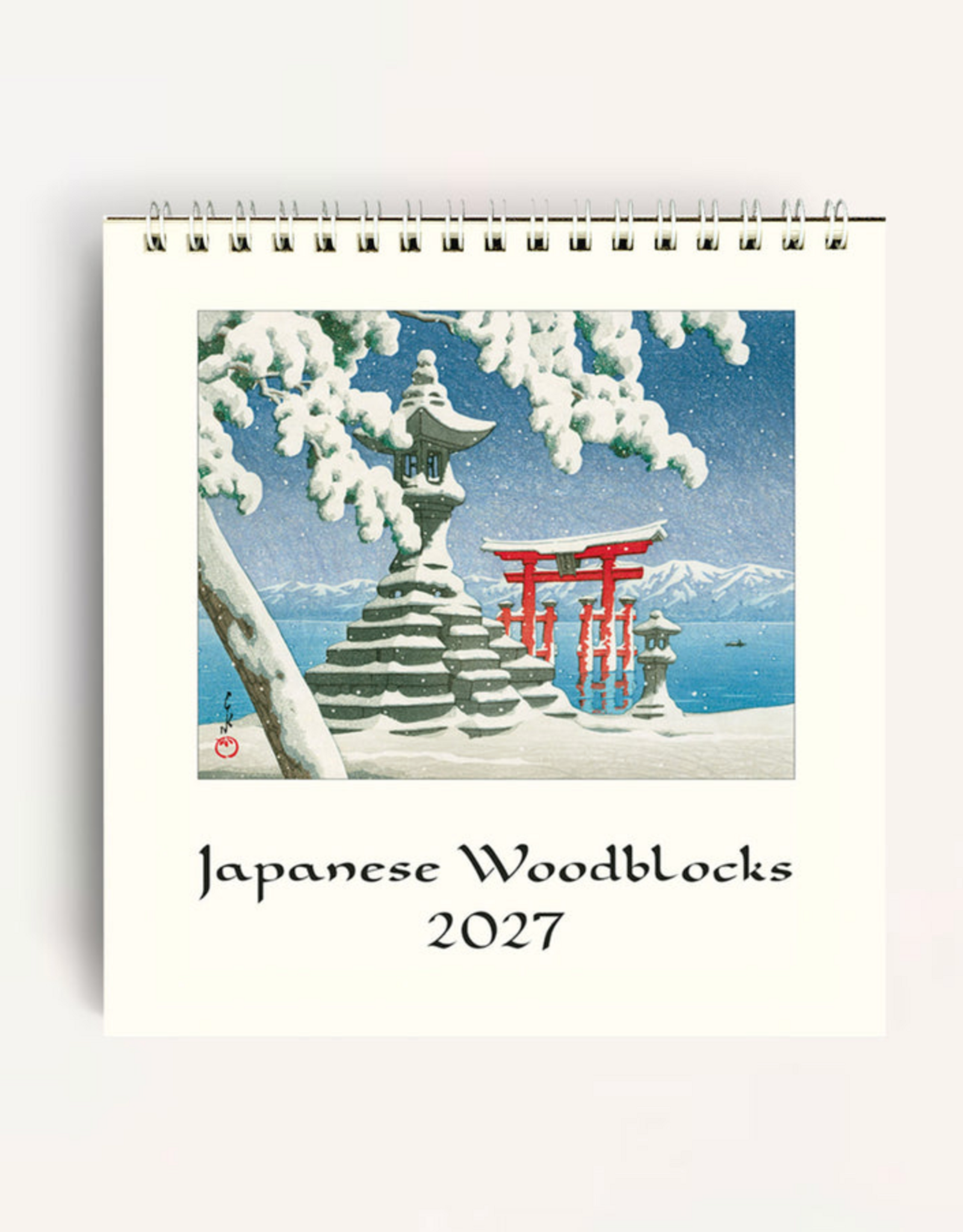 2027 Desk Calendar: Japanese Woodblocks