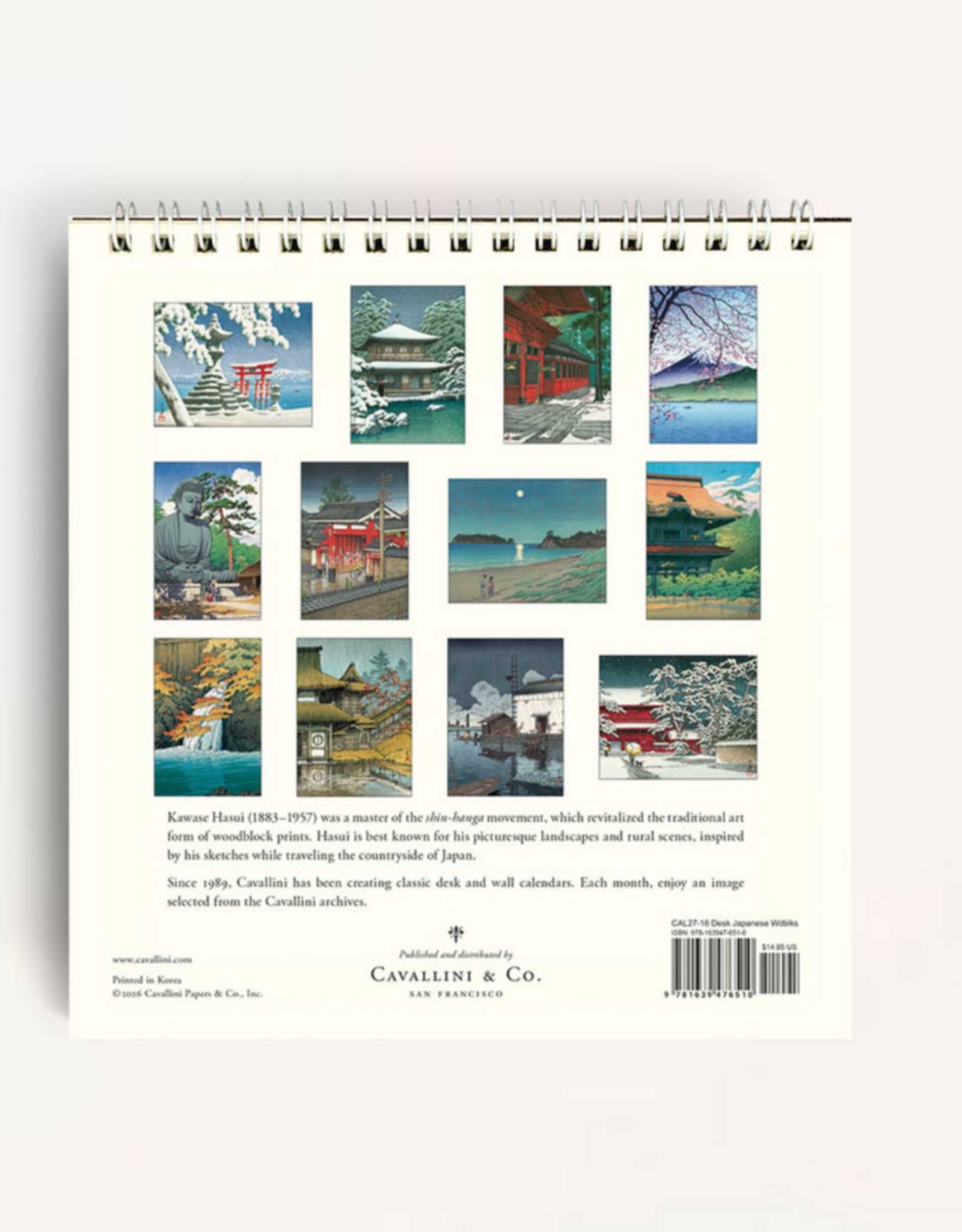 2027 Desk Calendar: Japanese Woodblocks
