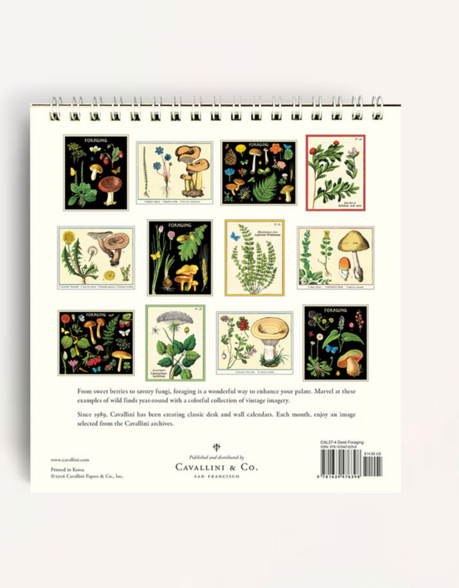 2027 Desk Calendar: Foraging