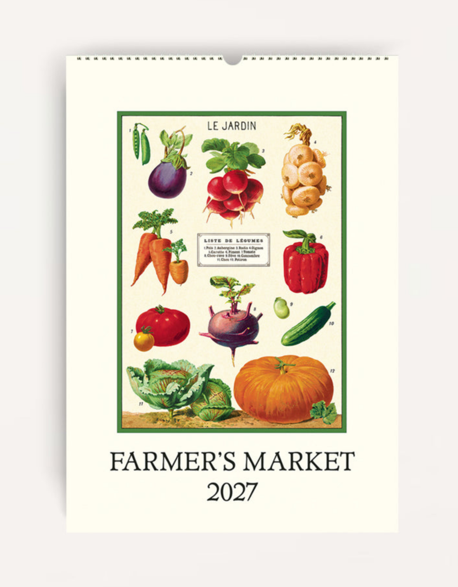 2027 Wall Calendar : Farmer's Market