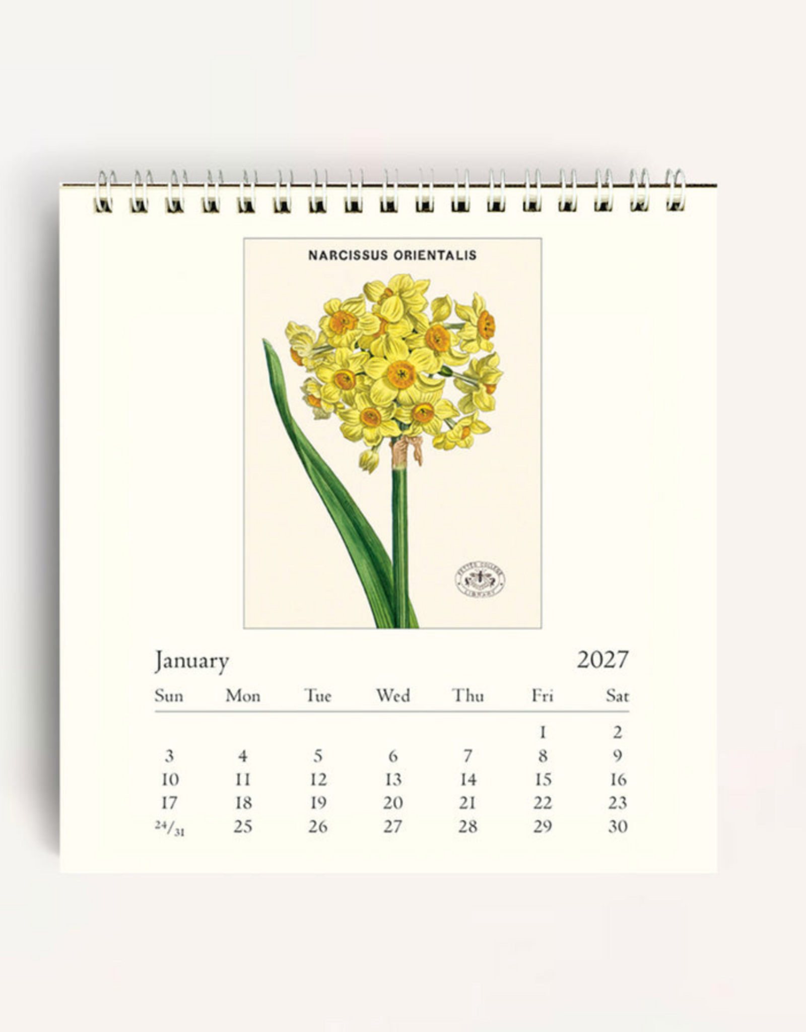 2027 Desk Calendar: Botanica