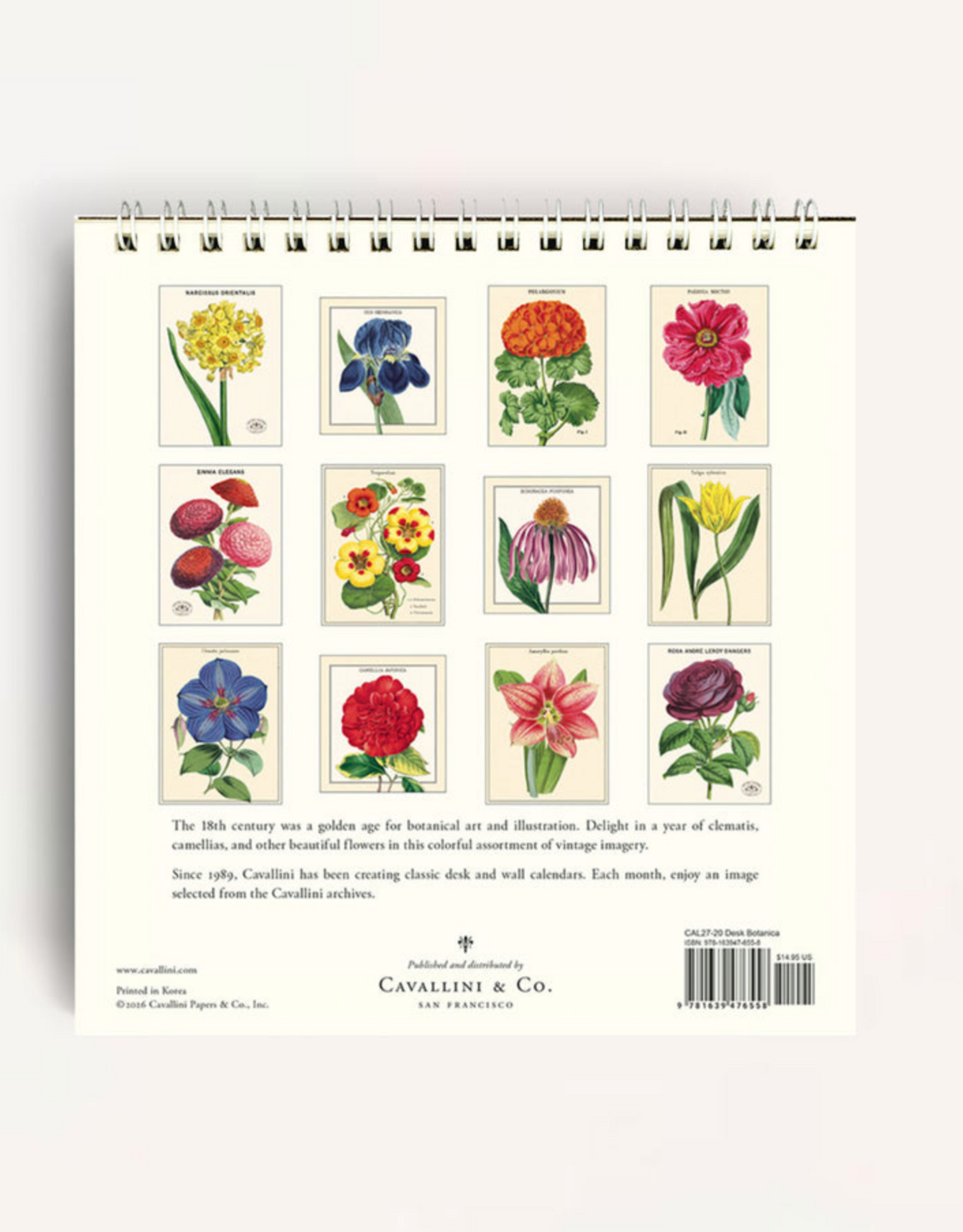 2027 Desk Calendar: Botanica